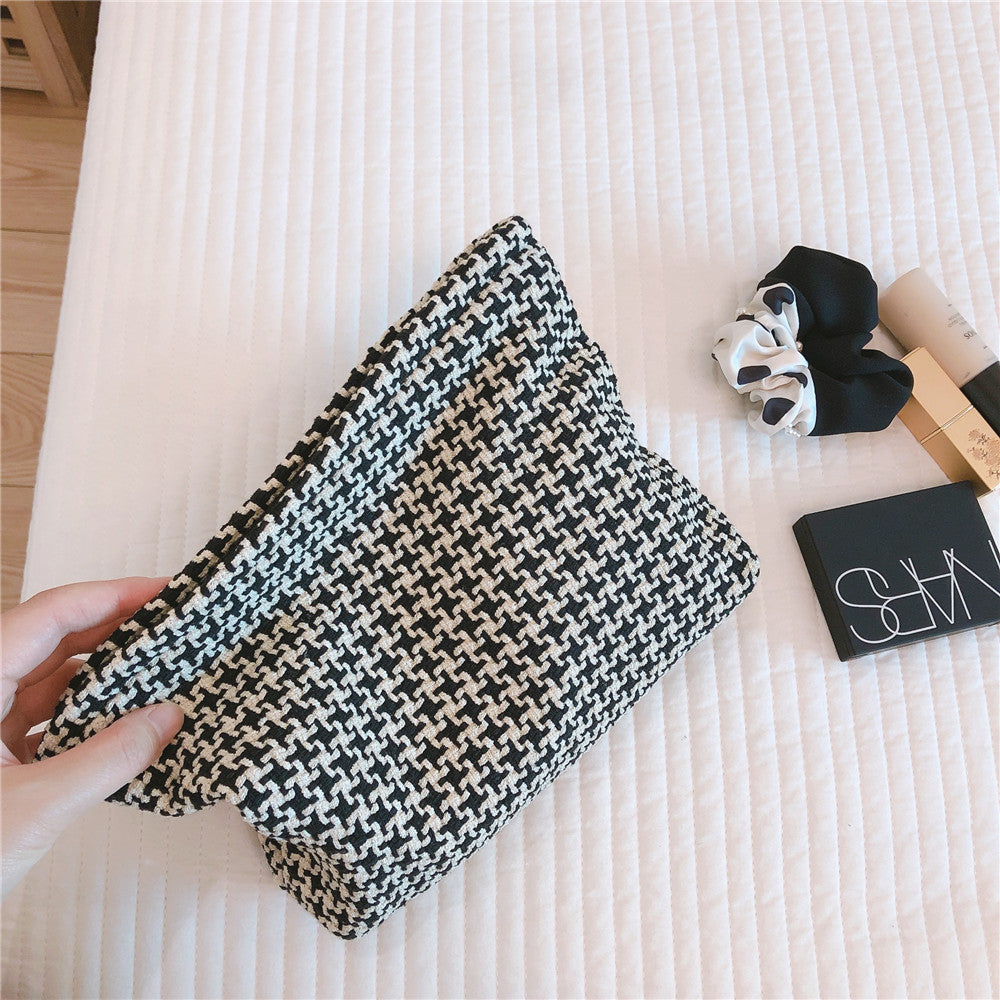 Classic Plaid Travel Cosmetic Bag