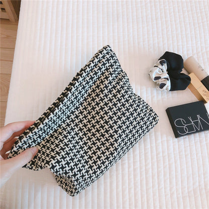 Classic Plaid Travel Cosmetic Bag