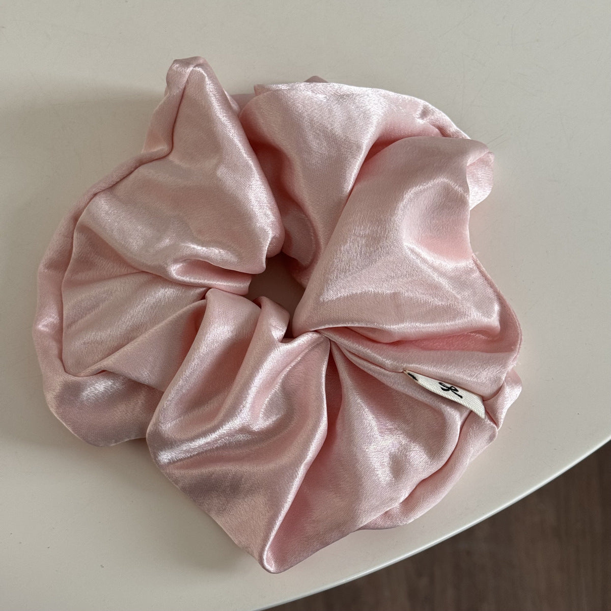 Elegant Elastic Band Satin Solid Color Scrunchies