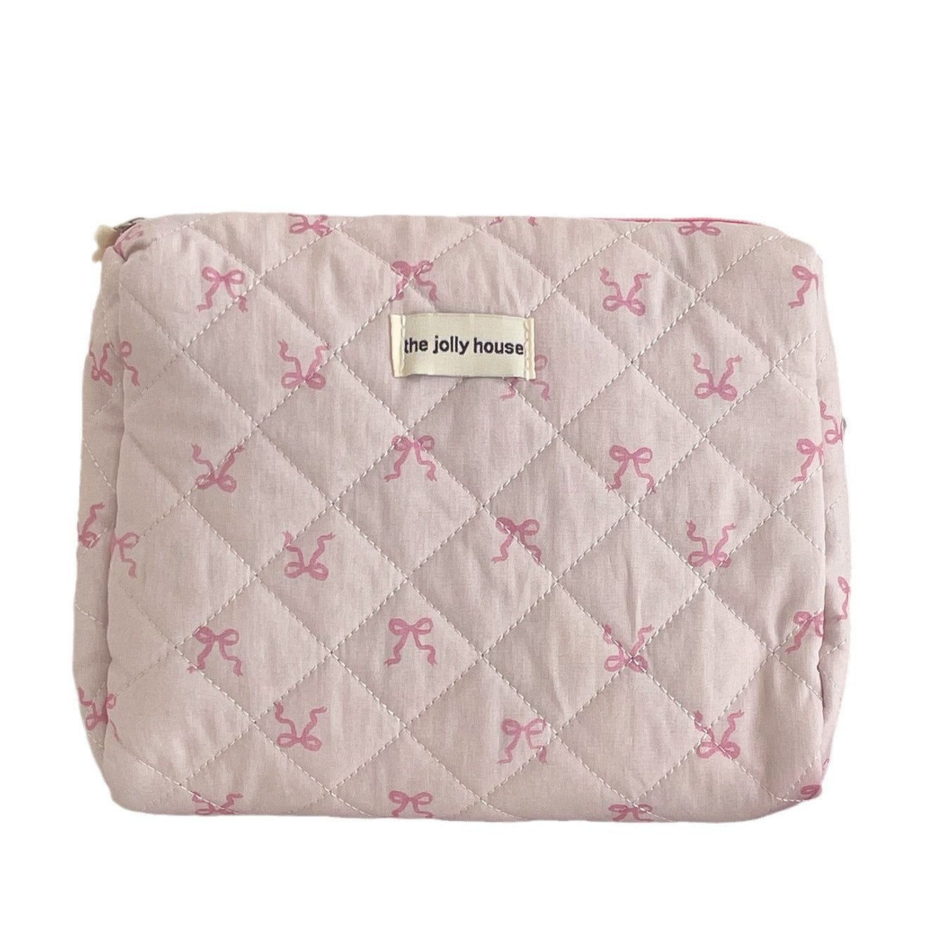 Pink Bow Large Capacity Sweet Make Up Bag
