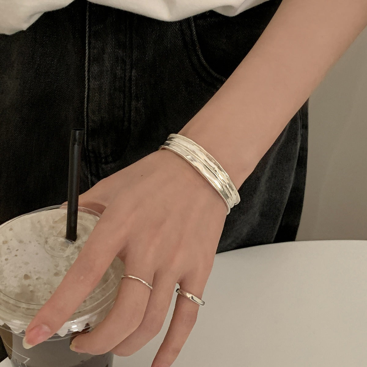 Simple Adjustable Single Wide Bracelets