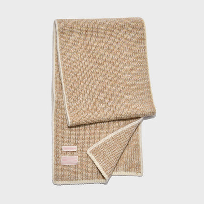 Simple Cozy Wool Blend Knit Winter Scarf