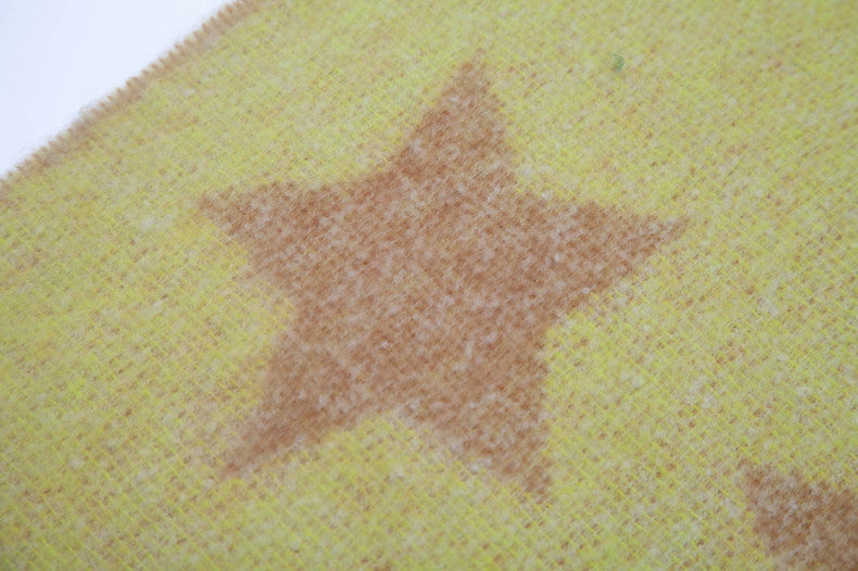 Contrast Color Star Print Scarves