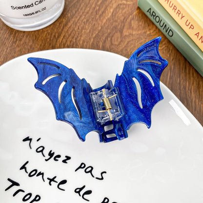 Gothic Halloween Bat Colorful Hair Claw