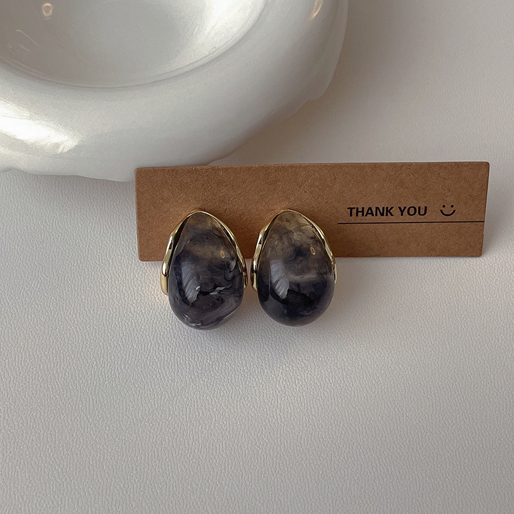 Drop Vintage Acrylic Stud Earrings