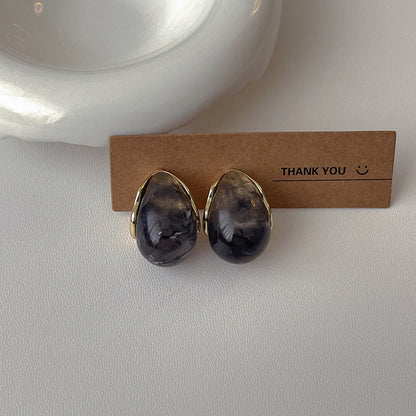 Drop Vintage Acrylic Stud Earrings