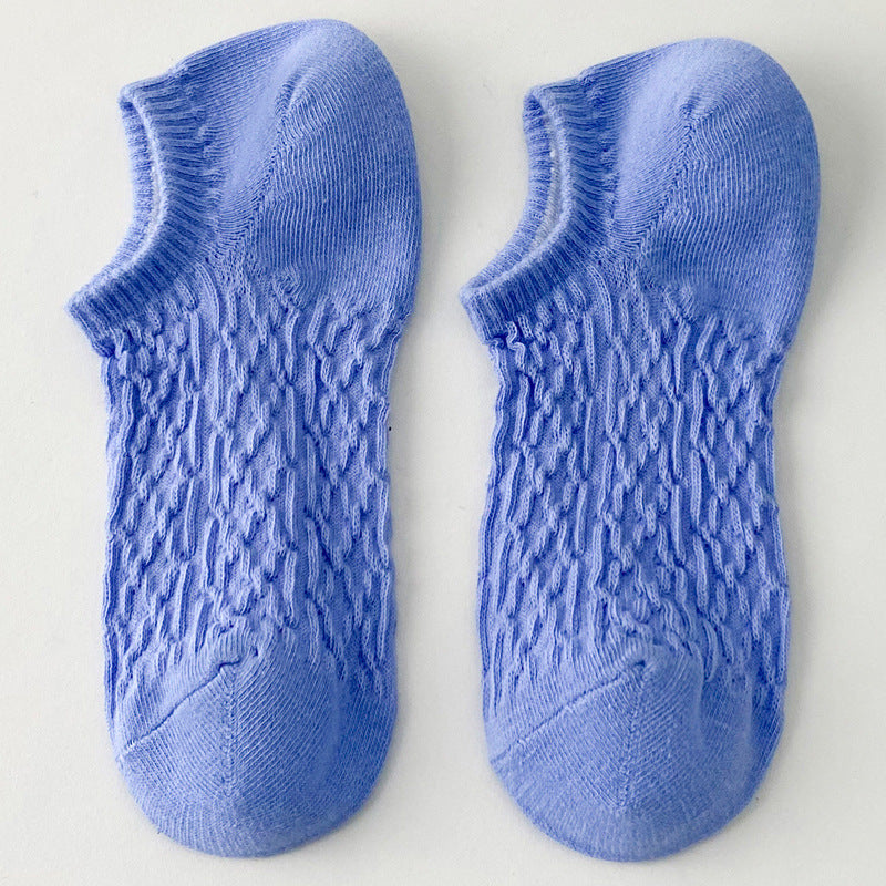 Twist Solid Color Sweet Low Ankle Socks