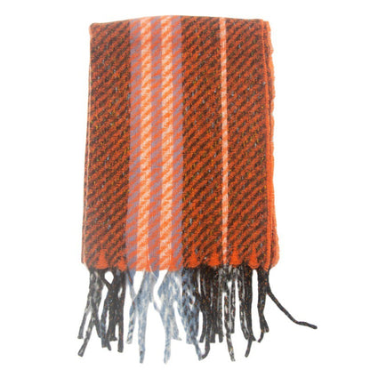 Striped Contrast Color Scarves