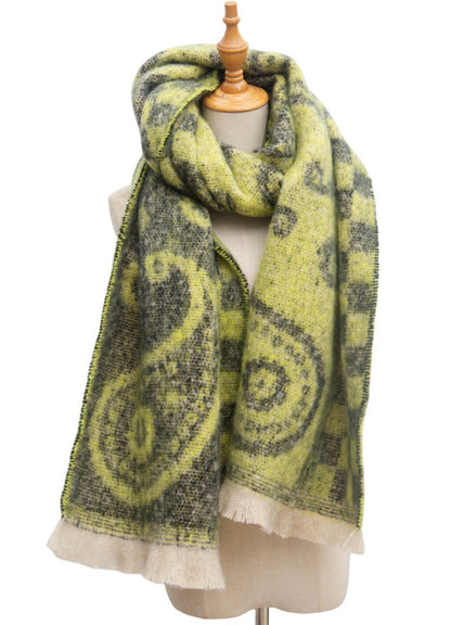 Plaid Print Vintage Scarves