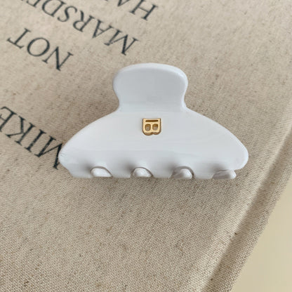 Simple Letter Acetate Hair Claw Clip