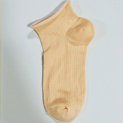 Simple Solid Color Low Ankle Socks
