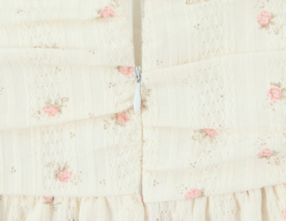 Trendy Floral Crop Top and Skirt Set