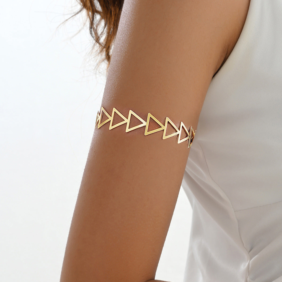 Simple Hellow Out Triangle Arm Cuff