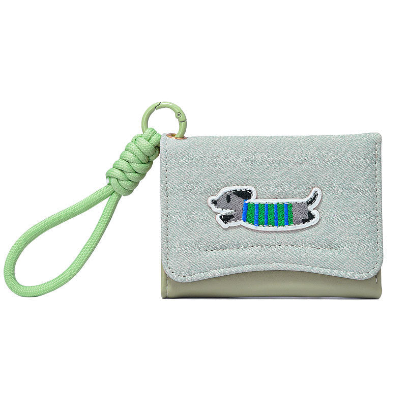 Cute Dog Simple Card Case Wallets
