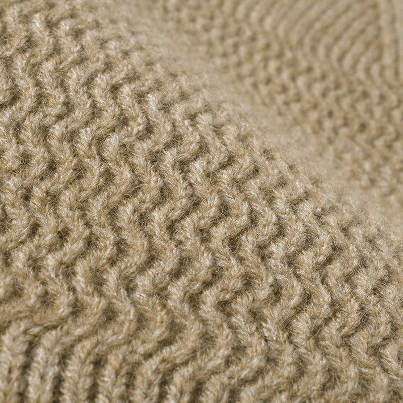 Solid Color Outdoors Thick Knit Beanie