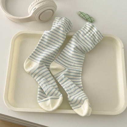 Minimalist Stripe Breathable Mid-Calf Socks