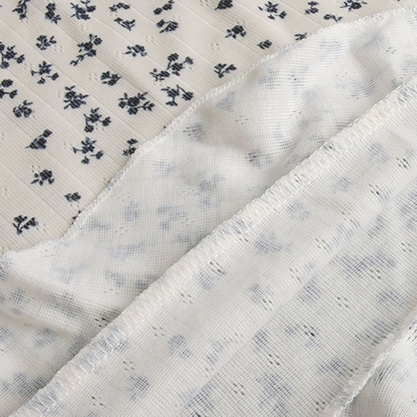 Cute Floral Print Soft Loungewear Nightdress