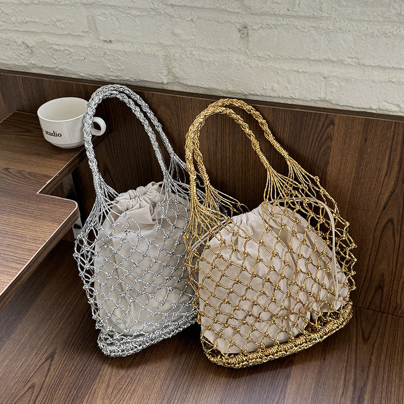 Hollow Out String Simple Handbags