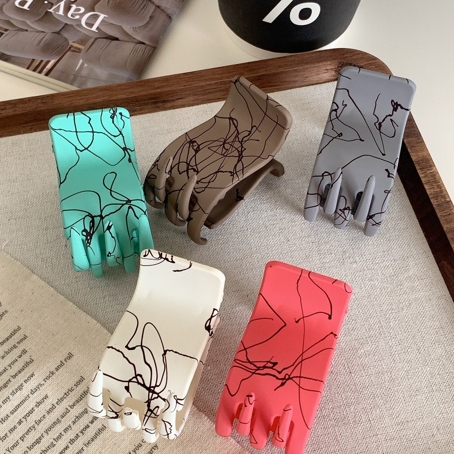 Small Solid Color Claw Clip