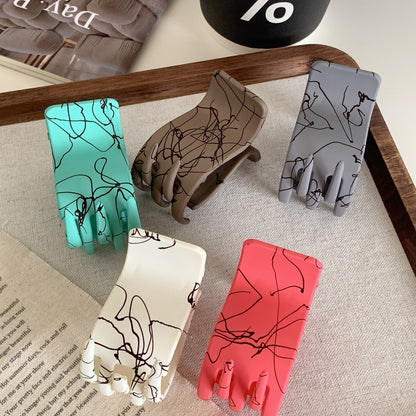 Small Solid Color Claw Clip