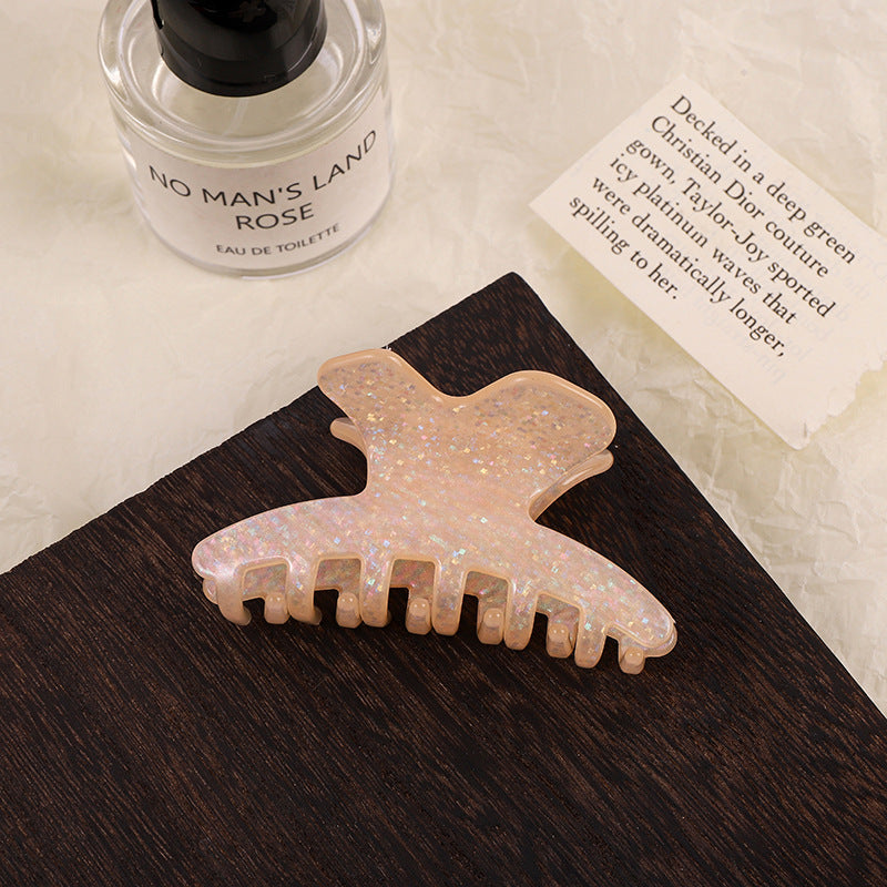 Elegant Iridescent Acetate Small Hair Claw