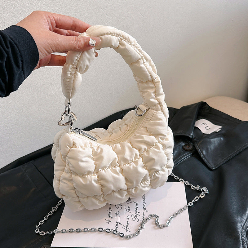 Cute Cloud Puffer Chain Mini Handbag