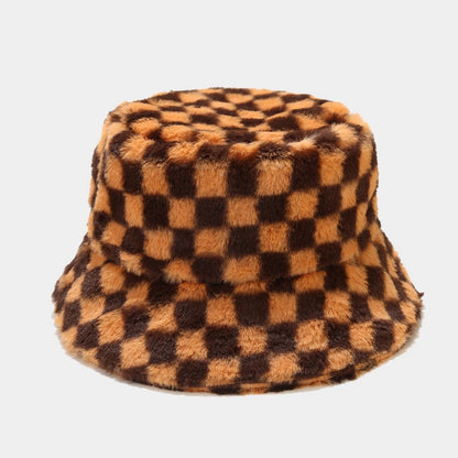 Contrast Color Checker Outdoors Bucket Hats