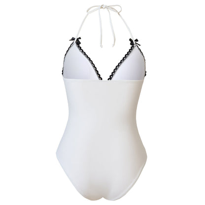 String One Piece Swimwear with Cover