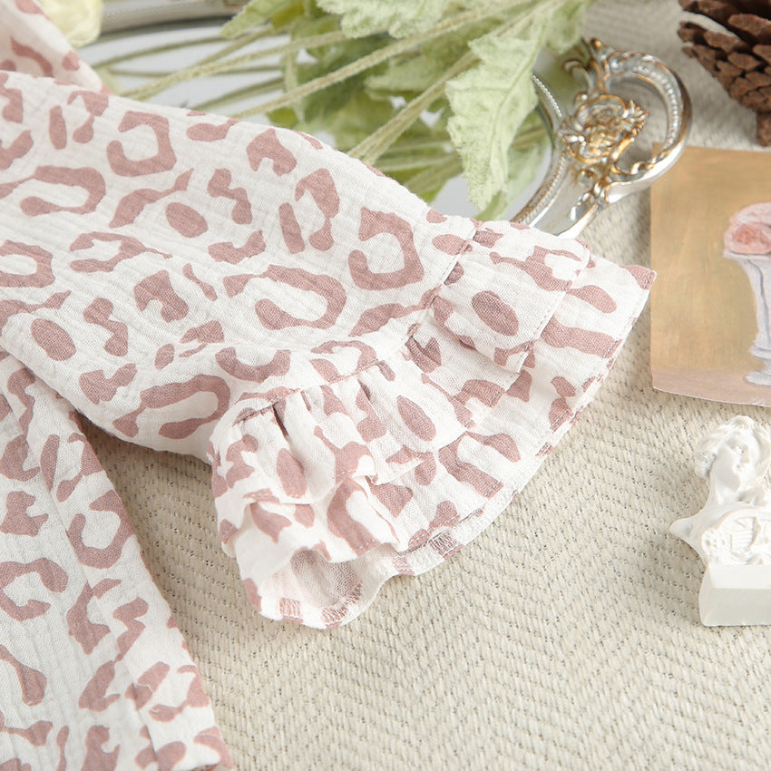 Leopard Print Loose Sleepwear Sets