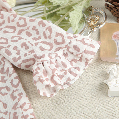 Leopard Print Loose Sleepwear Sets