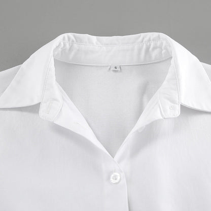 Lapel Buttons A-Line Mini Dress