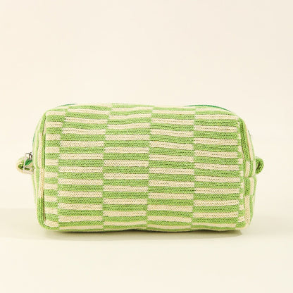 Color Block Simple Make Up Bag