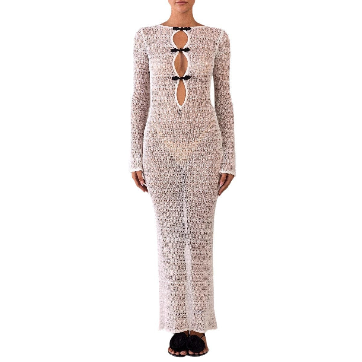 Hollow Out Backless Split Cover Up