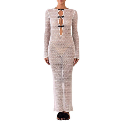 Hollow Out Backless Split Cover Up