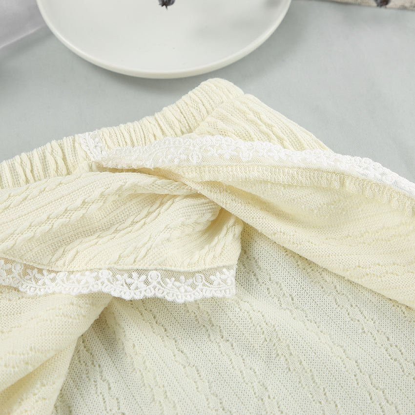 Hellow Lace Flounce Sleepwear Sets