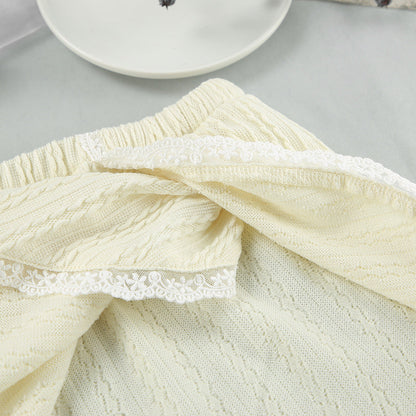 Hellow Lace Flounce Sleepwear Sets