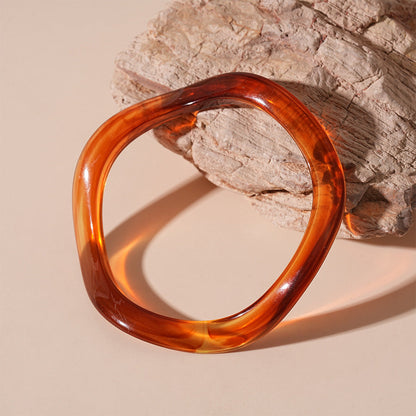 Irregular Wave Single Acrylic Bracelet