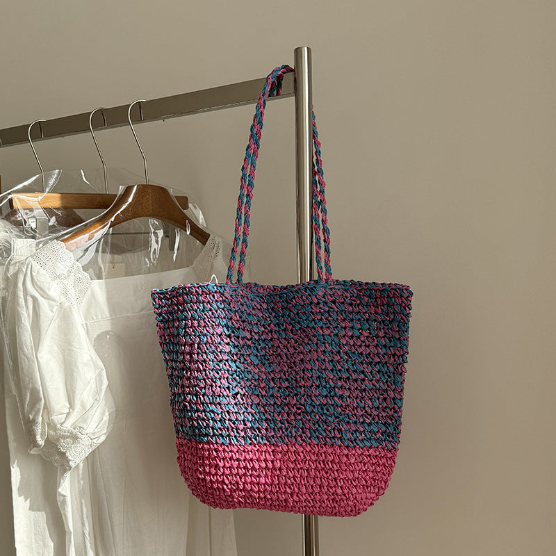 Casual Sraw Large Capacity Tote Bags