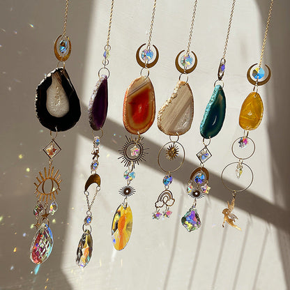 Colorful Stone Hanging Crystal Decoration