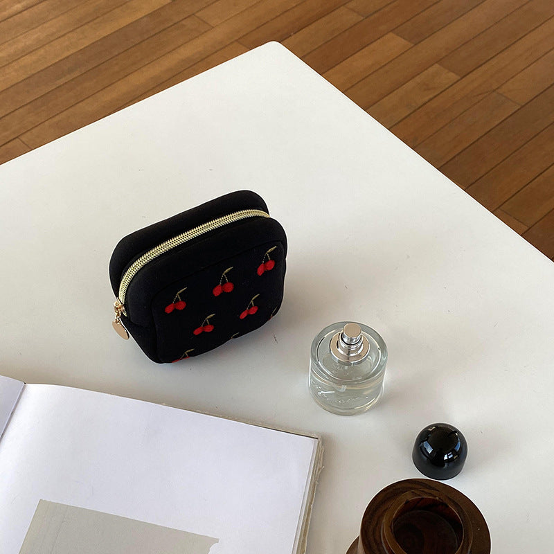 Square Cherry Sweet Cosmetic Bag