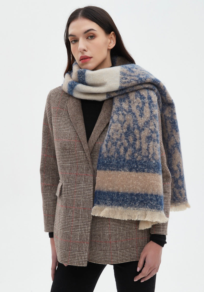 Vintage Leopard Print Scarves