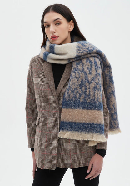 Vintage Leopard Print Scarves