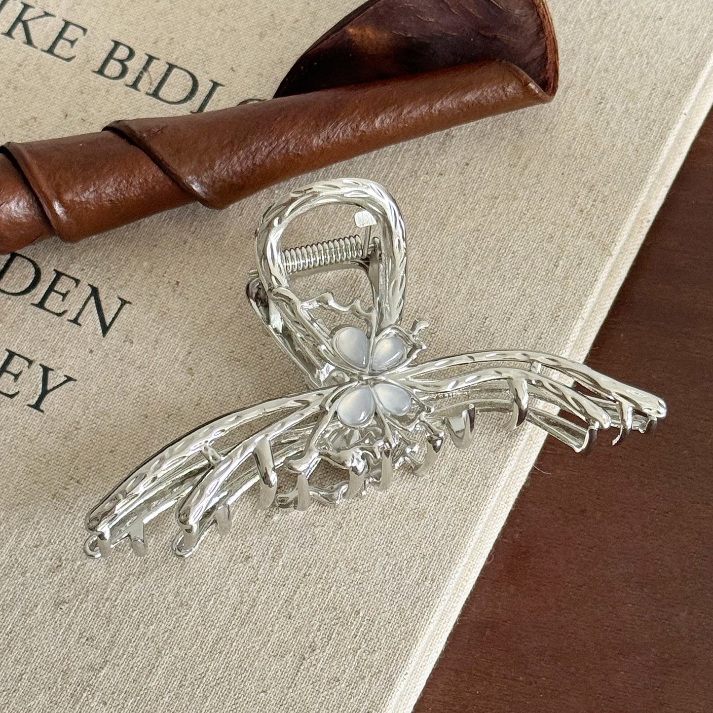 Halloween Metal Bow Large Hair Claw