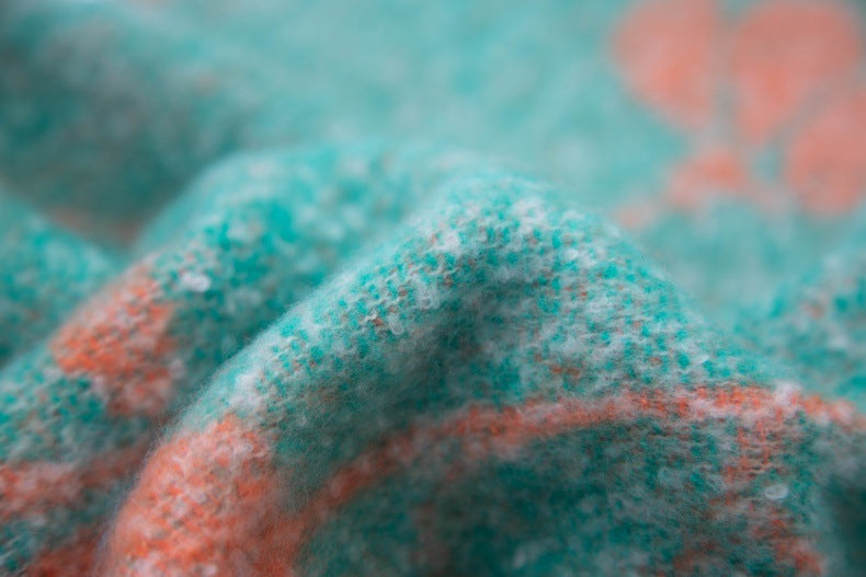 Contrasct Color Floral Print Scarves