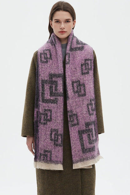 Plaid Vintage Print Scarves