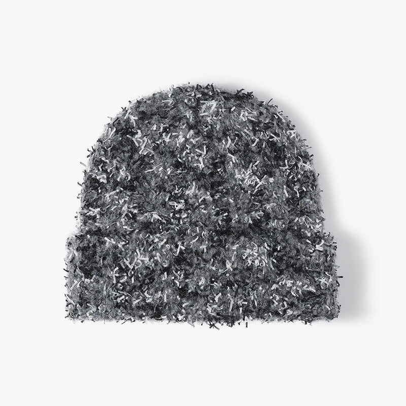 Soft Fuzzy Solid Color Thicken Knit Beanie