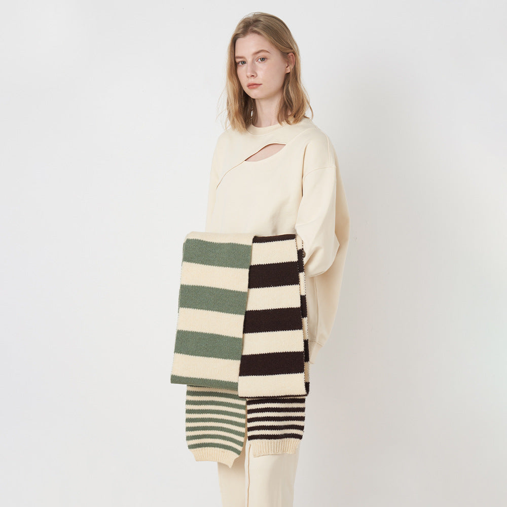 2+ Stripe Daily Knit Scarves