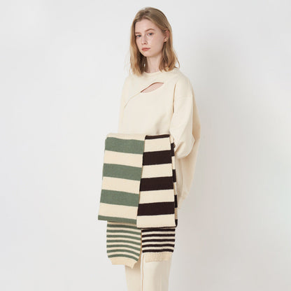 2+ Stripe Daily Knit Scarves