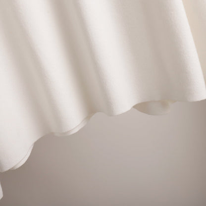 2+Solid Color Label V-Neck Knit Sets