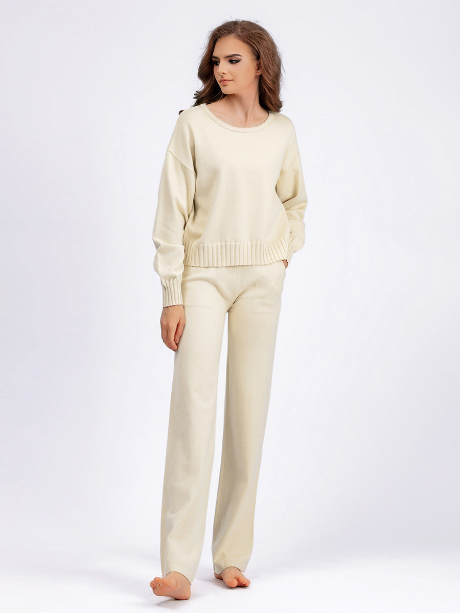 2+ Round Neck Simple Knit Sets